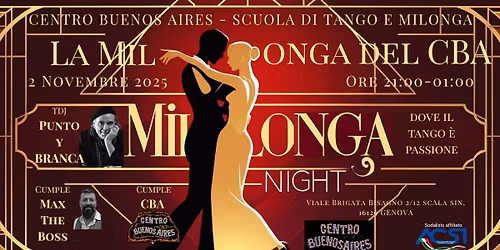La Milonga del CBA - BISCOMPLEANNO