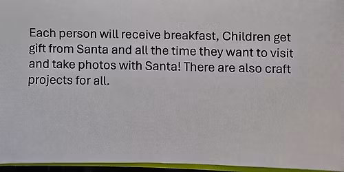 Breakfast with Santa
