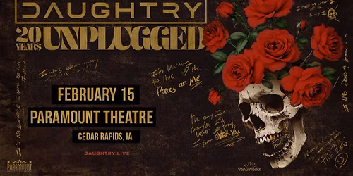 Daughtry - 20 Years Unplugged Tour 