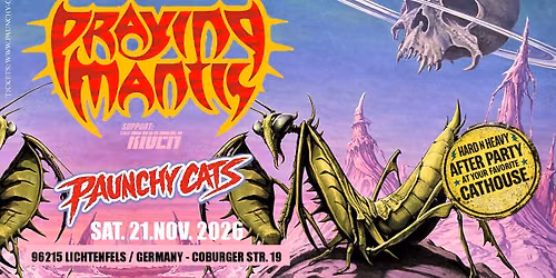 PRAYING MANTI + The Riven l Live at Paunchy Cats