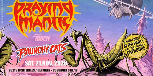 PRAYING MANTI + The Riven l Live at Paunchy Cats 