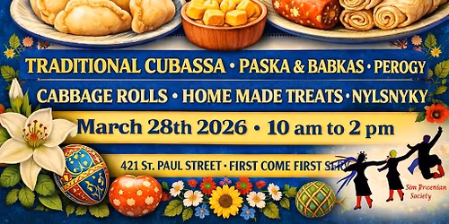 Ukrainian Easter Bake Sale