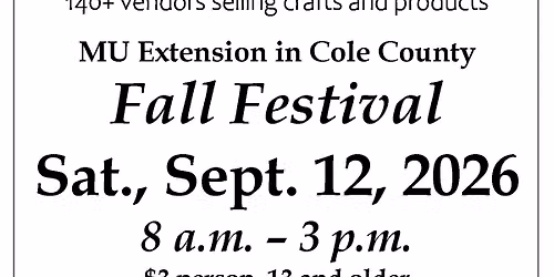 Cole County Extension Fall Festival