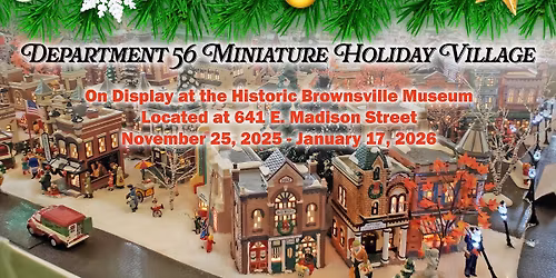 Department 56 Miniature Holiday Village Exhibit