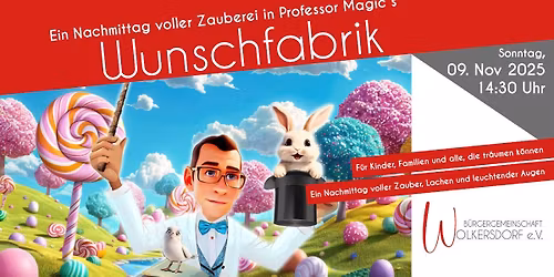 Einladung zur Zaubershow mit Professor Magic!