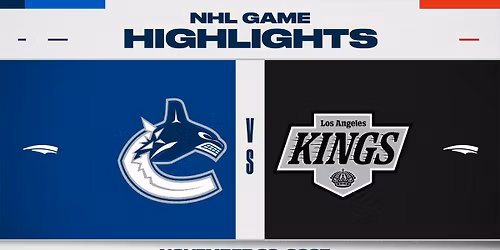 Los Angeles Kings at Vancouver Canucks at Rogers Arena