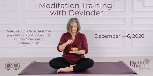 Meditation Training with Devinder Kaur