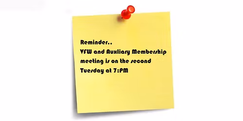 Post and Auxiliary Monthly Meeting