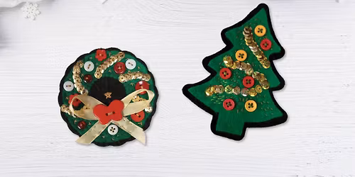 DIY Felt Holiday Brooch Take and Make