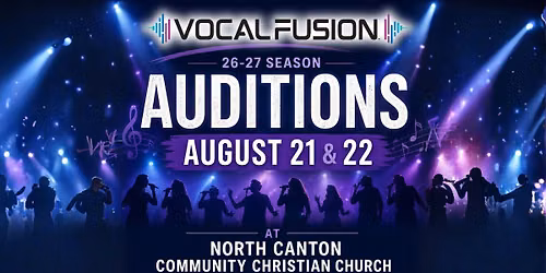 Vocal Fusion\u2122 Auditions - 26\/27 Season