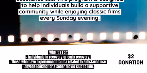 "Reel Recovery Nights" ages  18 up-