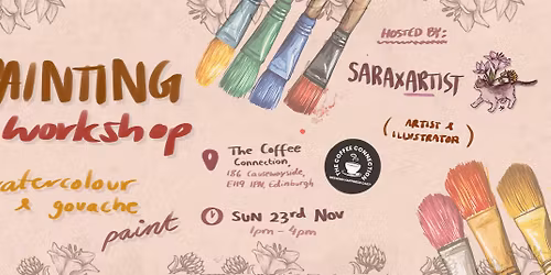 Watercolour and gouache painting workshop by Saraxartist
