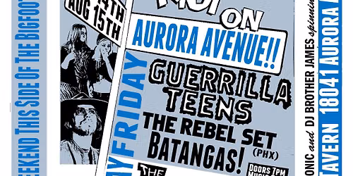 Riot On Aurora Avenue!! Pre-Stomp Garage Rock Weekender!!