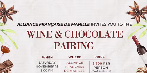Wine & Chocolate Pairing