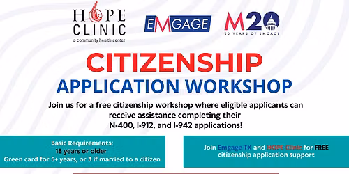 Free Citizenship Application Workshop