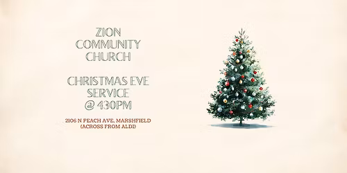 Christmas Eve Service at Zion Community Church