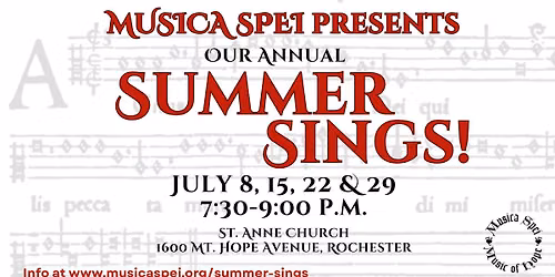 Musica Spei Summer Sings