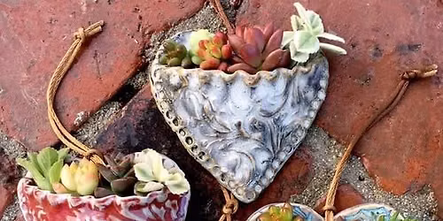 Pottery Heart Flower Pockets - 1 Day Class
