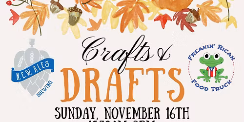 Fall Crafts and Drafts Fest at NEW Ales and Freakin Rican Food Truck