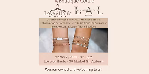 Boutique Collab: Permanent Jewelry by LAL @ Love of Hauls
