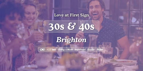 Brighton Singles Night, 30s & 40s | Be At One | Love at First Sign