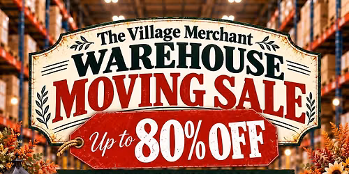 Warehouse Moving Sale