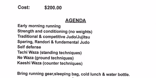 Judo Summer Camp 2026