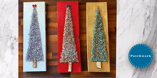 Patchwork Crushed Glass Christmas Tree Workshop