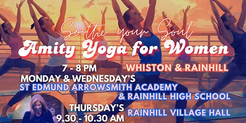 Amity Yoga for Women - New Weekly classes Whiston & Rainhill 