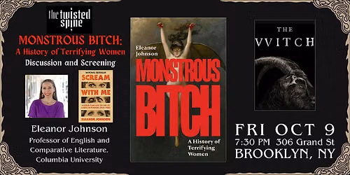 Book Launch & Film Screening: MONSTROUS BITCH by Eleanor Johnson