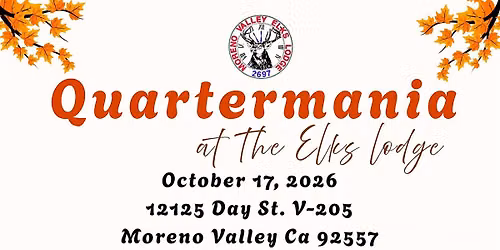 FUNDRAISER- QUARTERMANIA