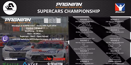 R9 - Pagnian Advanced Simulation - Supercars Championship - iRacing