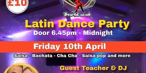 Salsa Bristol\u2019s Latin Dance Party with Guest teachers Hannah and Tef