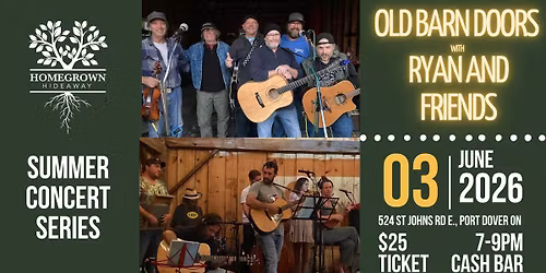 The Old Barn Doors with Ryan Morrison and Friends