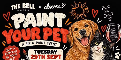 Sip & Paint: Paint Your Pet at The Bell