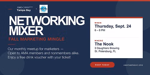 Fall Marketing Mixer at 3 Daughters Brewing