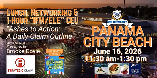 CAM U PANAMA CITY BEACH Free Lunch and 1-hr IFM\/ELE CEU at The Grand Marlin