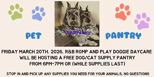 Free Dog\/Cat Supply Pantry