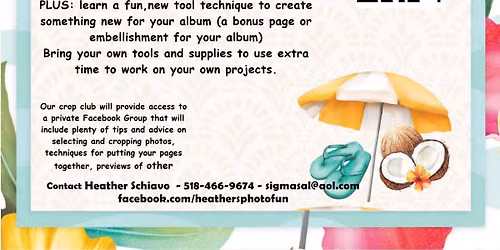 Creative Memories: ADK Crop Club & Beginners Class -June 24th $20