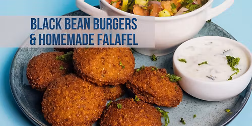 Black Bean Burgers and Homemade Falafel