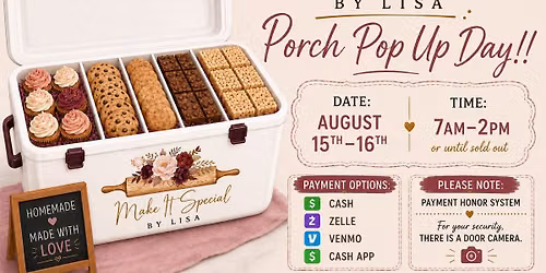 Porch Pop Up Sale!