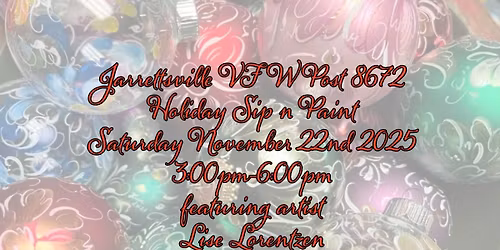 VFW Post 8672 Holiday Sip n Paint