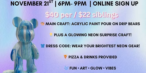 Kids Neon Night Night Out