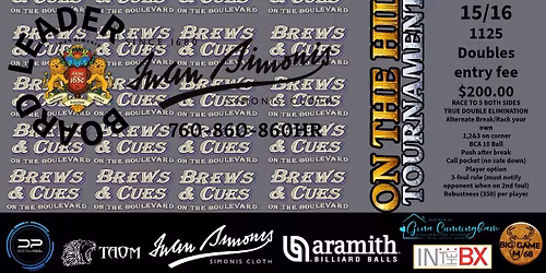 1125\/under 10-Ball Doubles $200 entry