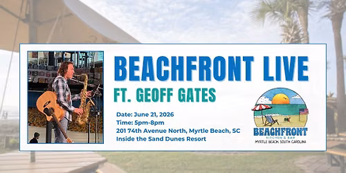Beachfront Live ft Geoff Gates
