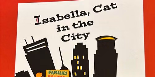 Isabella cat in the city and the heroes of Minnesota book launch party!
