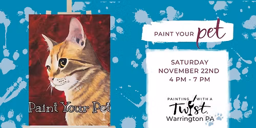 *Paint Your Pet* Presketched *BYOB*