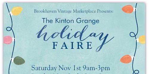 Kinton Grange Holiday Faire 2025