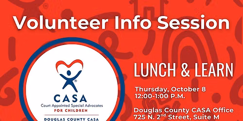 Volunteering w\/Douglas County CASA - Lunch & Learn Info Session