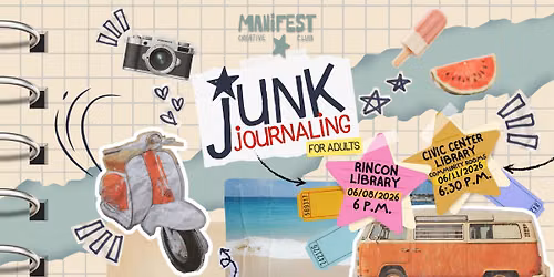 Register for Junk Journaling at Civic Center with Manifest Creative Club
